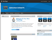Tablet Screenshot of edmontonunitedfc.teampages.com