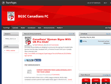 Tablet Screenshot of canadians.teampages.com