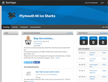 Tablet Screenshot of icesharks.teampages.com