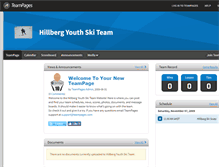Tablet Screenshot of hillbergskiteam.teampages.com
