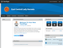 Tablet Screenshot of echsgirlsbasketball.teampages.com