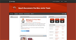 Desktop Screenshot of beachbuccaneerjuniors.teampages.com