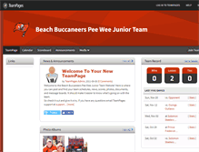 Tablet Screenshot of beachbuccaneerjuniors.teampages.com