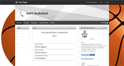Desktop Screenshot of kaosbasketball.teampages.com
