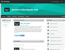 Tablet Screenshot of nlacswimming.teampages.com