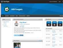 Tablet Screenshot of mibcougars.teampages.com