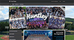 Desktop Screenshot of huntleybluebaseball.teampages.com