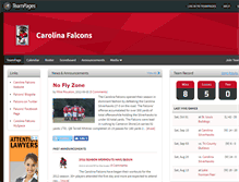 Tablet Screenshot of carolinafalcons.teampages.com