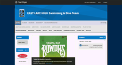 Desktop Screenshot of eastlakeswimming.teampages.com