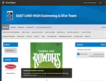 Tablet Screenshot of eastlakeswimming.teampages.com