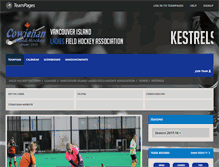 Tablet Screenshot of kestrels.teampages.com