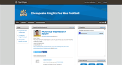Desktop Screenshot of knightspwfball.teampages.com