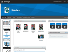 Tablet Screenshot of npspartans.teampages.com