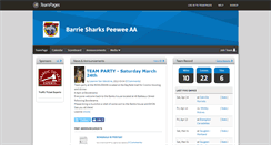 Desktop Screenshot of barriesharkspeeweeaa.teampages.com
