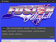 Tablet Screenshot of fusionvolleyballclub.teampages.com