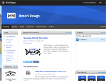 Tablet Screenshot of desertdawgs.teampages.com