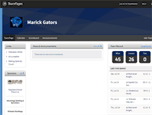 Tablet Screenshot of marickgators.teampages.com