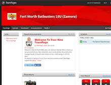 Tablet Screenshot of fwbb18u.teampages.com