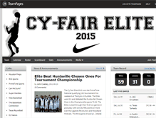 Tablet Screenshot of cyfairelite.teampages.com