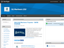 Tablet Screenshot of njmariners12u.teampages.com