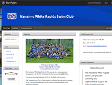 Tablet Screenshot of nanaimowhiterapids.teampages.com