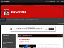 Tablet Screenshot of deltaunited.teampages.com