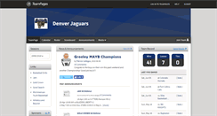 Desktop Screenshot of denver-jaguars.teampages.com