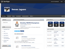 Tablet Screenshot of denver-jaguars.teampages.com