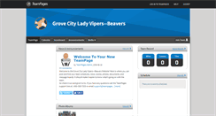 Desktop Screenshot of grovecityladyvipersbeavers.teampages.com