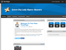 Tablet Screenshot of grovecityladyvipersbeavers.teampages.com