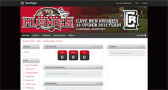 Desktop Screenshot of caverunmuskies11u.teampages.com