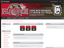 Tablet Screenshot of caverunmuskies11u.teampages.com