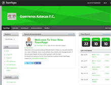 Tablet Screenshot of guerreros.teampages.com