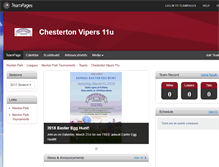 Tablet Screenshot of chestertonvipers11u.teampages.com