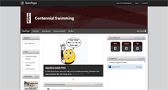 Desktop Screenshot of centennialswim.teampages.com
