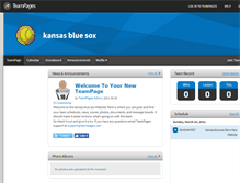 Tablet Screenshot of ksbluesox.teampages.com