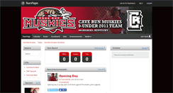 Desktop Screenshot of caverunmuskies8u.teampages.com