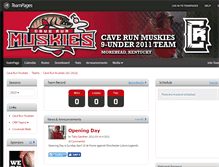 Tablet Screenshot of caverunmuskies8u.teampages.com