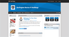 Desktop Screenshot of burlingtonnovicebulldogs.teampages.com