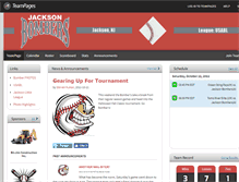 Tablet Screenshot of jacksonbombers.teampages.com