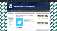 Desktop Screenshot of lccjvmenslacrosse.teampages.com