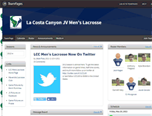 Tablet Screenshot of lccjvmenslacrosse.teampages.com