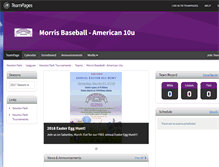 Tablet Screenshot of morrisbaseball10u.teampages.com