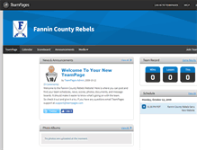 Tablet Screenshot of fanninrebels.teampages.com