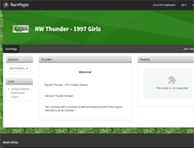 Tablet Screenshot of nwthunder.teampages.com