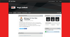 Desktop Screenshot of magicsoftball.teampages.com