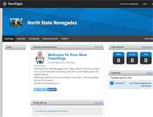 Tablet Screenshot of northstaterenegades.teampages.com