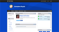 Desktop Screenshot of bramptonroyals.teampages.com