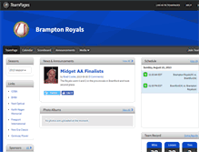 Tablet Screenshot of bramptonroyals.teampages.com