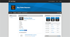 Desktop Screenshot of baystatebeavers.teampages.com